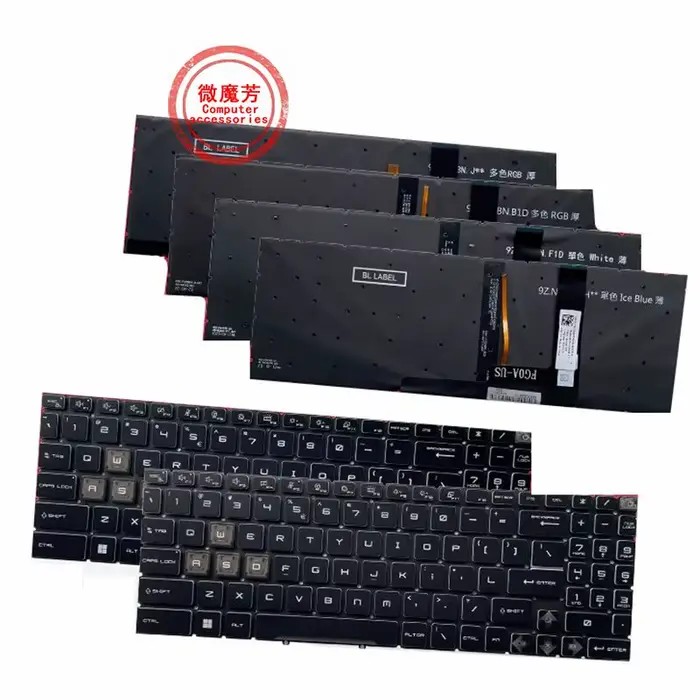 Nouveau clavier d'ordinateur portable américain pour MSI Crosshair 15 B12UEZ Cyborg15 A12VE A13V pulse15 B13v Katana 15 B13VFK B13VGK B13VEK B12VGK B12VFK