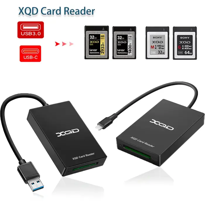 Lecteur de carte mémoire USB 3.0/Type C USB XQD