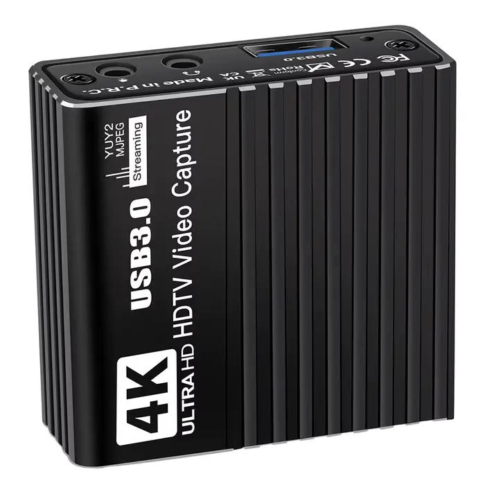 Carte de capture vidéo USB 3.0, carte de capture vidéo 4K compatible HDMI, enregistreur en direct, c