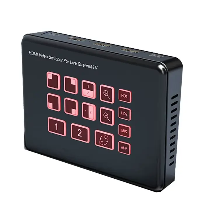 Commutateur vidéo double HDMI pour Streaming en direct