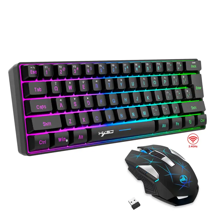 Ensemble clavier et souris de jeu sans fil 60%