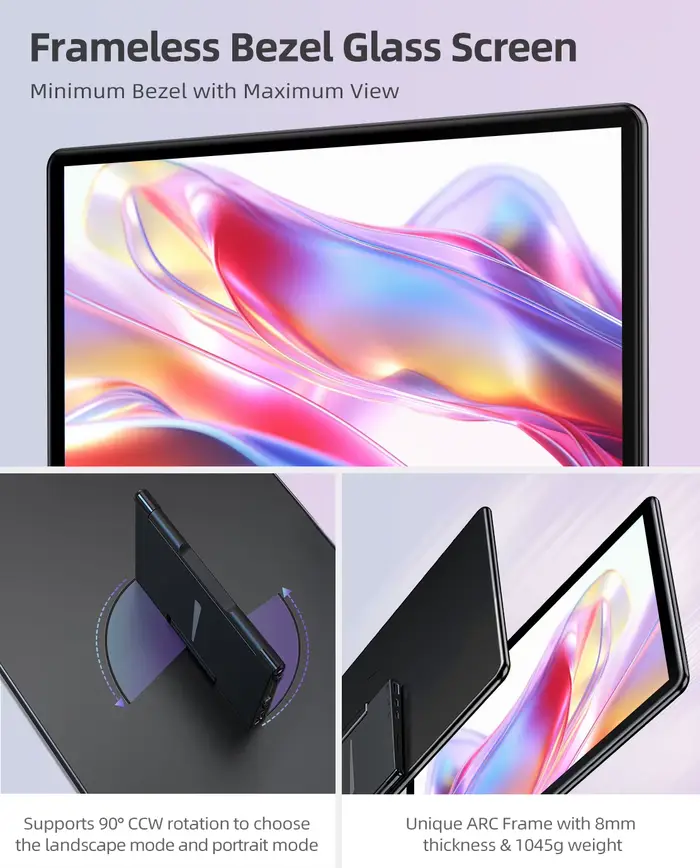 Moniteur portable UPERFECT Écran tactile autonome 15
