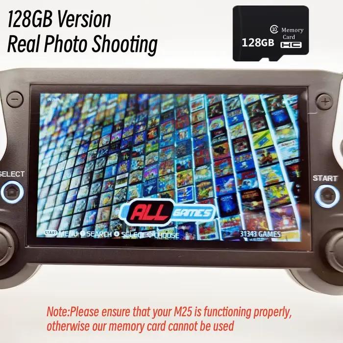 128GB 30000 jeux gratuits carte de jeu pour Console de jeu M25 64GB
