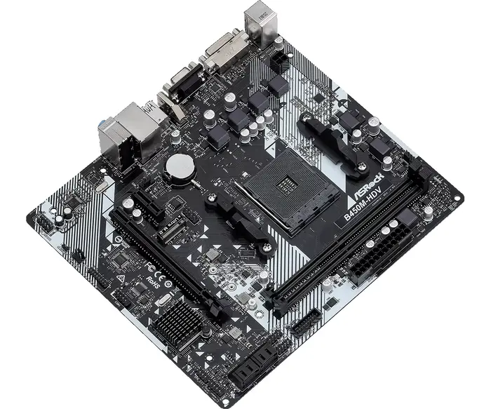 Carte mère B450 AM4 ASROCK B450M-HDV R4.0