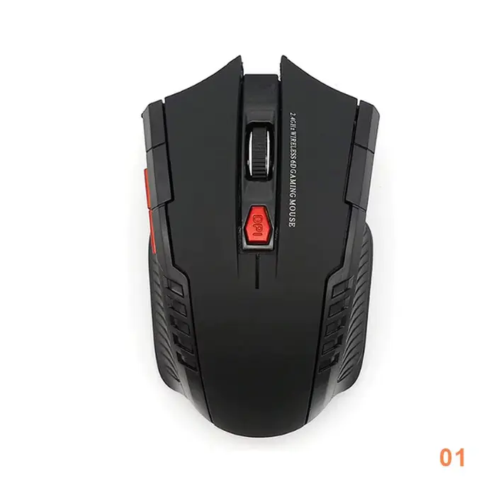Souris optique sans fil 2000DPI 2.4GHz, pour PC de jeu, ordinateurs portables de jeux opto-électroni