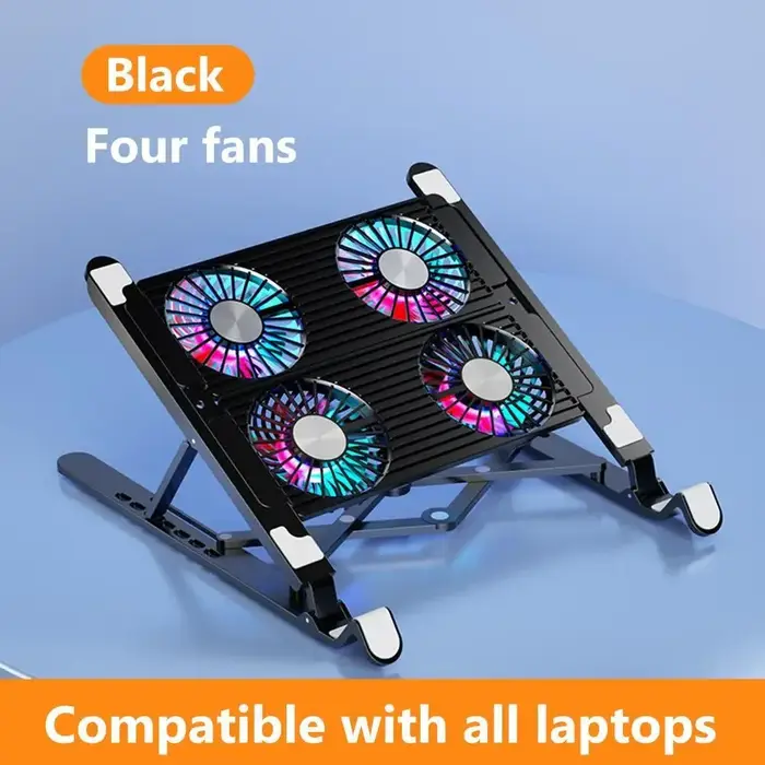 Support de refroidissement pour ordinateur portable avec 2/4 ventilateurs