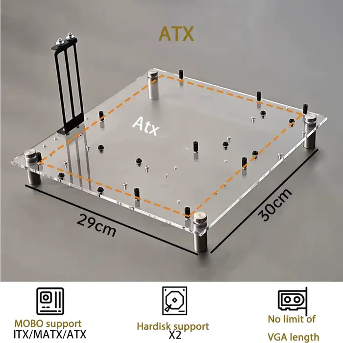 Accessoires de châssis d'ordinateur de plateforme MOBO