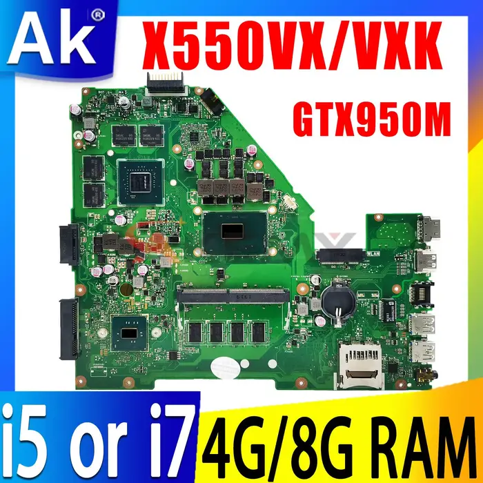 Pour ASUS X550VX carte mère 60NB0BB0-MB1103 A550V W50V X550V FH5900V X550VB X550VC X550VQ X550VXR X5