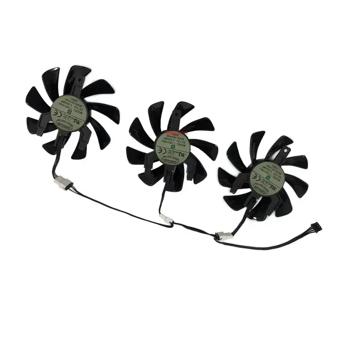 Refroidisseur de carte graphique, ventilateur GPU pour Sapphire R9 FURY R9-fury 4G Tri-X, pour Sapphire RX 6800 6800XT 16GB PULSE, 3 pièces/ensemble T129215BU