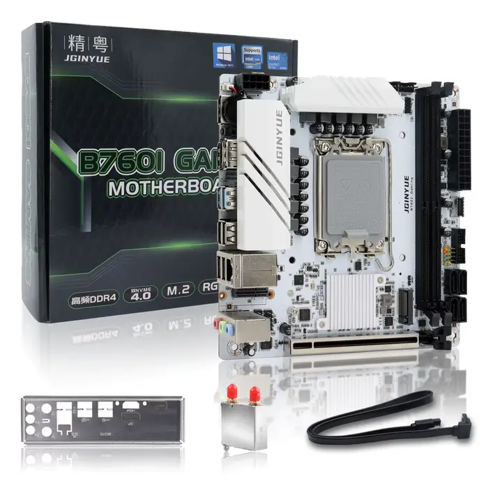Carte mère JGINYUE B760 LGA 1700 compatible avec les processeurs Intel Core I3/I5/I7/I9 de 12e et 13