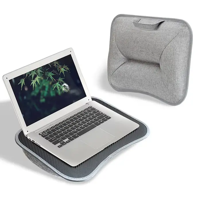 Support pour ordinateur portable avec coussin moelleux
