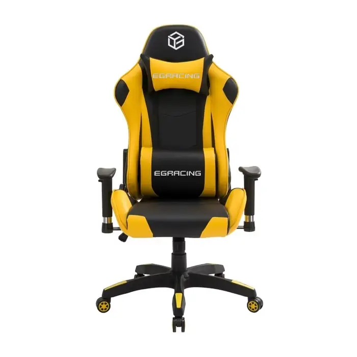 Chaise de Gamer Moderne Personnalisée Noire et Jaune, Chaise de Jeu Ergonomique avec