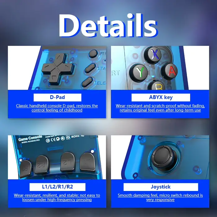 Console de jeu portable rétro BOYHOM R40XX Pro