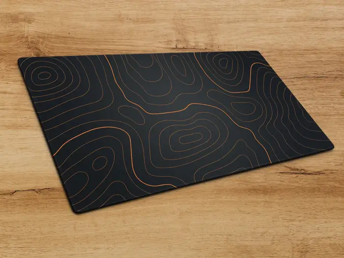 Tapis de souris abstrait topographique