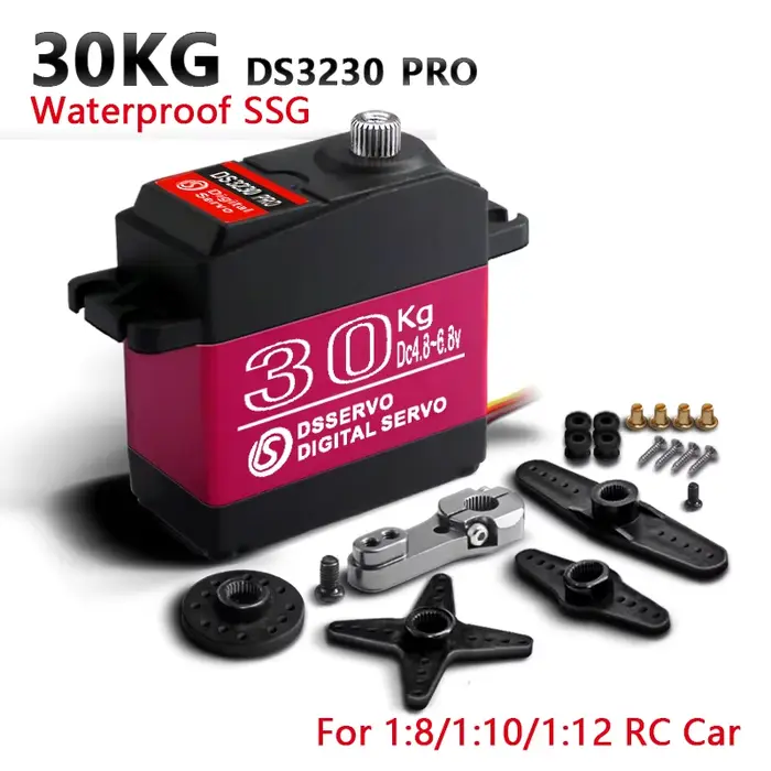 1X Servo étanche 20Kg 25Kg 30Kg 35Kg 40Kg servo haute vitesse engrenage métallique Servo numérique R