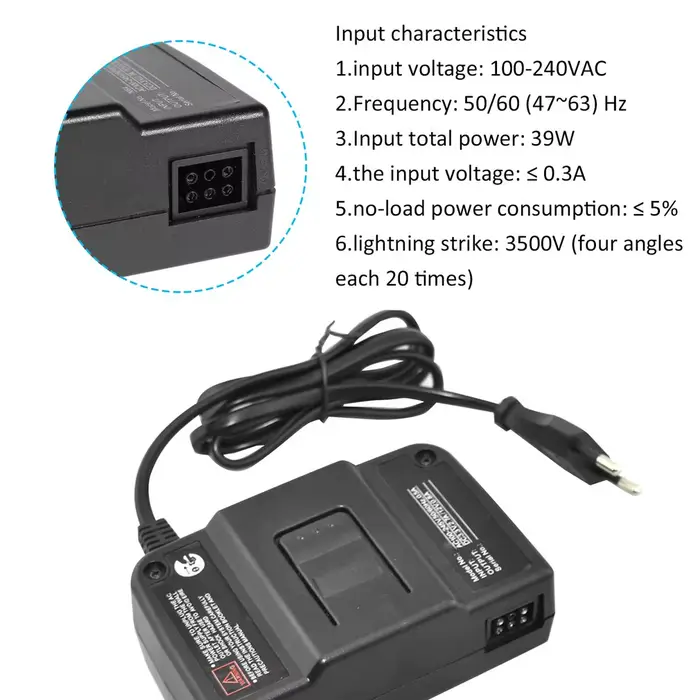 Pour Nintendo N64 adaptateur secteur chargeur N64 US/EU/AU/UK adaptateur d'alimentation réglementair