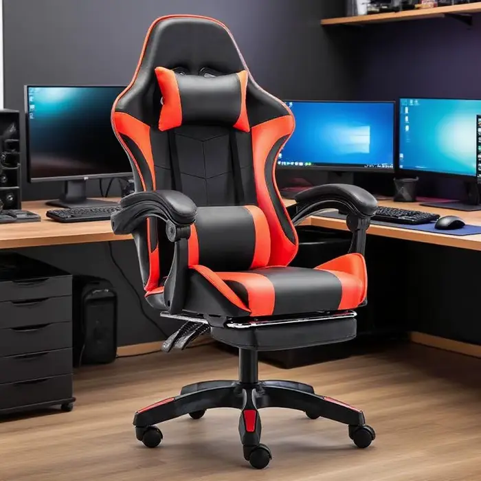 Une chaise de jeu ergonomique pour ordinateur