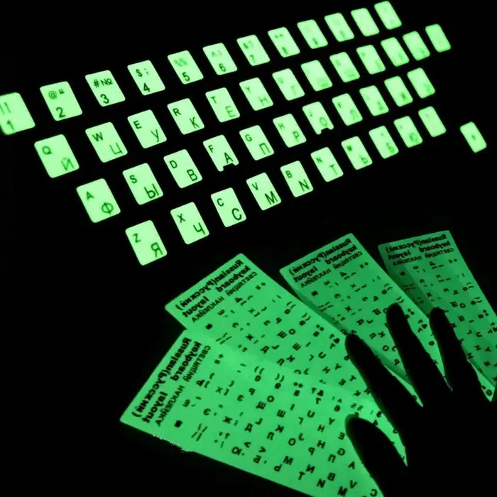 Autocollants de clavier Shoous anglais et russe