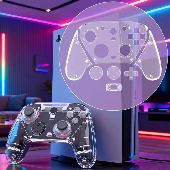 Panneau de remplacement transparent pour manette de jeu GameSir G7 Pro version PC