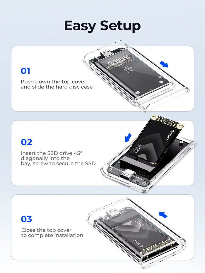 Adaptateur externe transparent