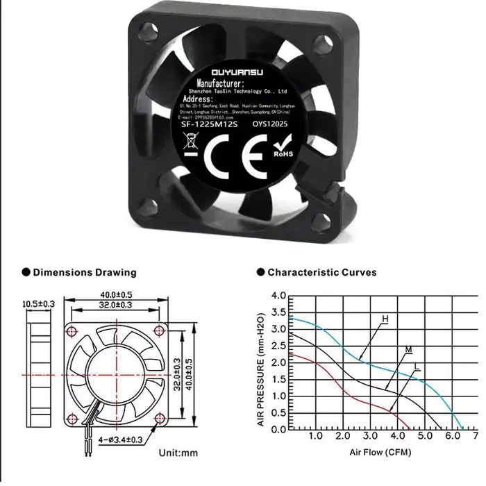 40mm x 40mm x 10mm 50mm x 50mm x 10mm 60mm x 60mm x 10mm 5V 2Pin DC refroidissement ventilateur silencieux refroidisseurs de processeur