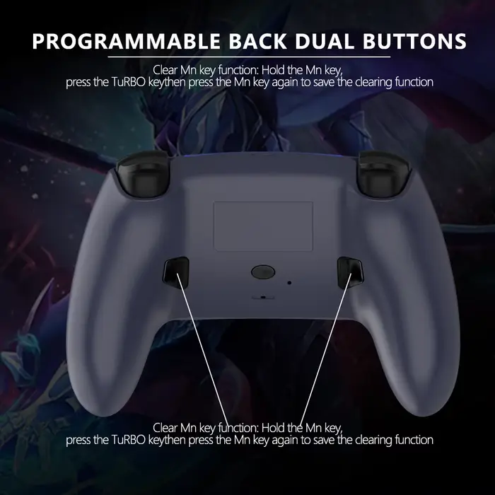 Contrôleur de jeu sans fil pour PS5/PC/Steam Deck effet Hall Marco double Vibration 6 axes télécommande de mouvement manette avec haut-parleur