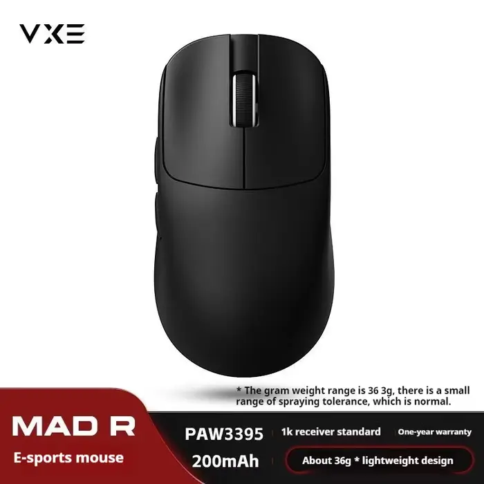 VXE VGN MAD R souris sans fil Ultra-légère ergonomique double Mode Esports souris de bureau de jeu P