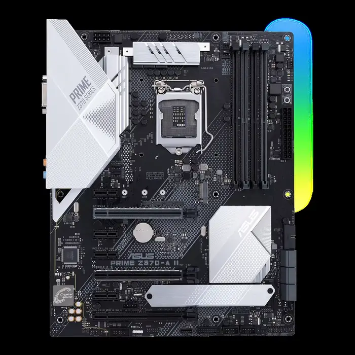 Carte mère Asus PRIME Z370-A II LGA 1151 DDR4 64GB Intel Z370 M.2 ATX compatible avec i3-8300 i3-9300T i5-9600 i7-9700T i5-9400