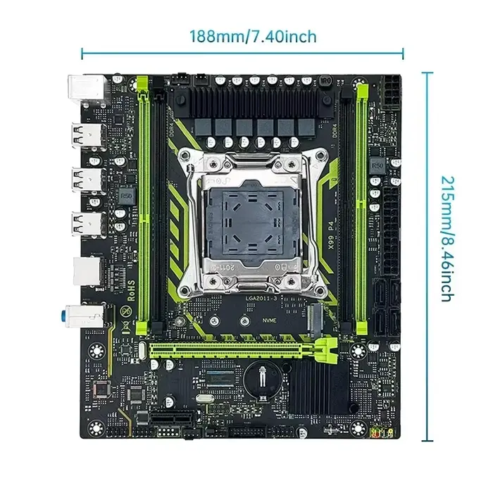 Ensemble de carte mère SOYO X99 avec processeur LGA2011-3 Xeon E5 2630 V4