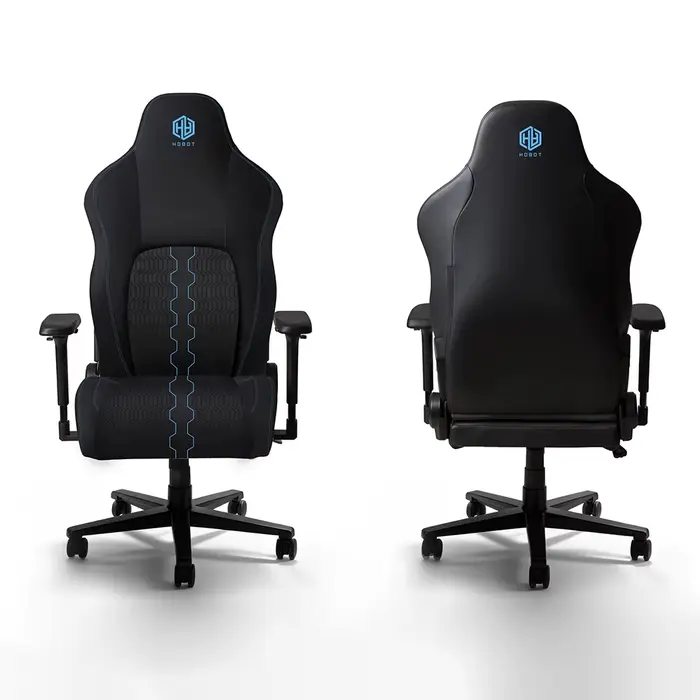 Chaise de bureau ergonomique pour gamer avec revêtement en cuir PU, fonctions inclinables et réglabl