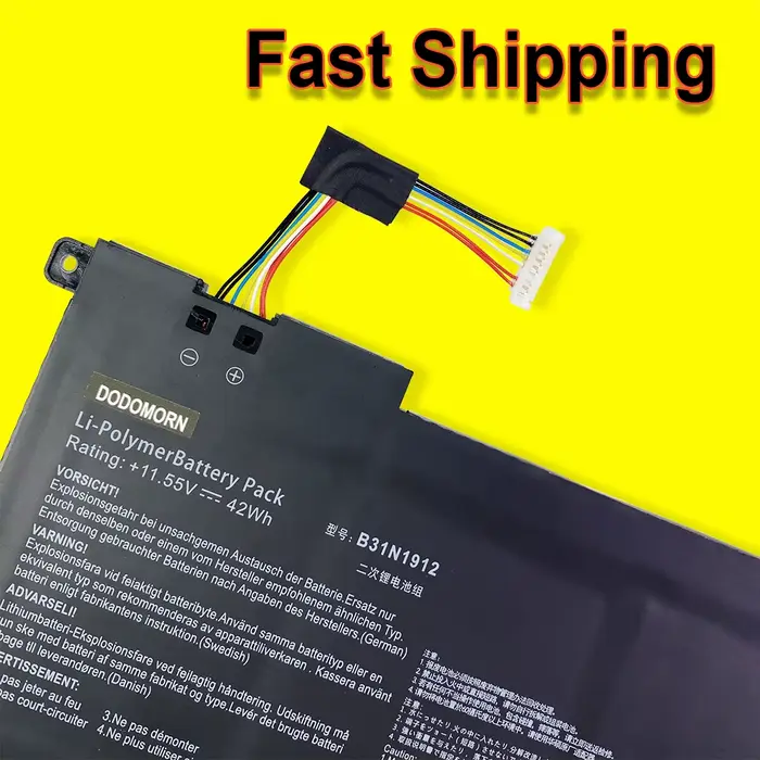 B31N1912 pour For Asus VivoBook 14 E410MA E510MA L410MA L510MA E410KA E510KA R522MA F414MA série C31N1912 batterie d'ordinateur portable 11.55V 42Wh