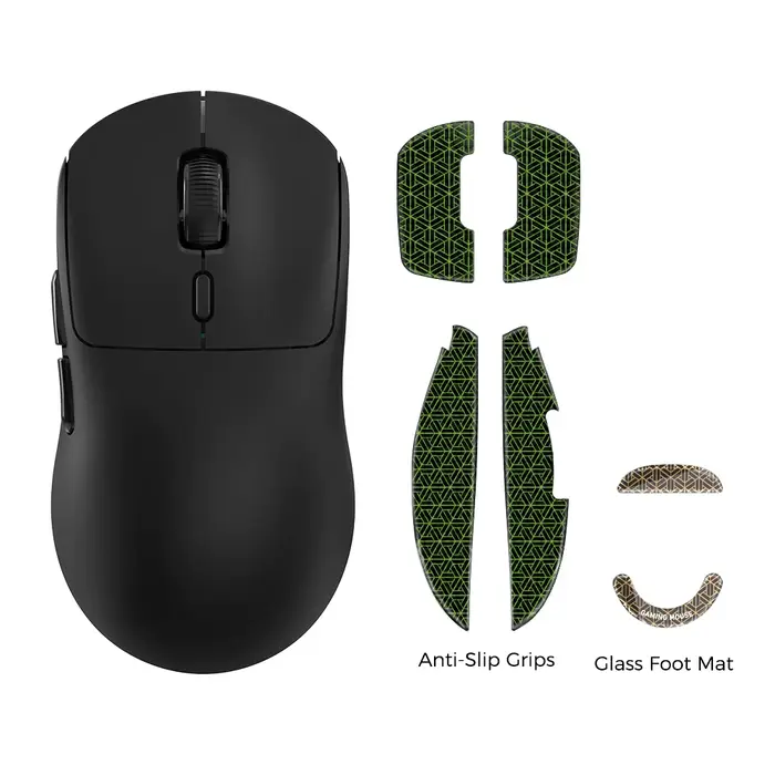 KYSONA M600 V2 souris de jeu noire souris sans fil PAW3395 DPI réglable 55g conception ergonomique U