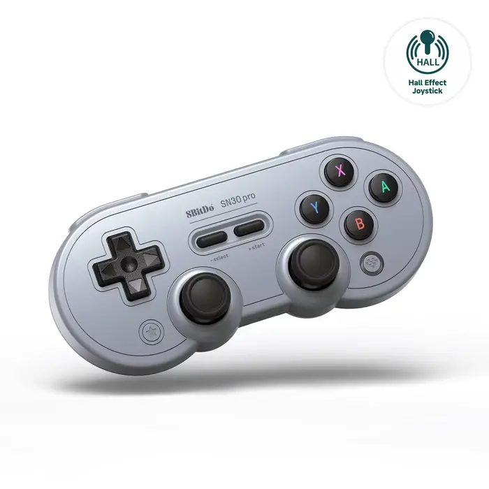 Manette de jeu sans fil Bluetooth 8Bitdo SN30 Pro avec effet Hall pour Switch 2, MacOS, Android, Ras