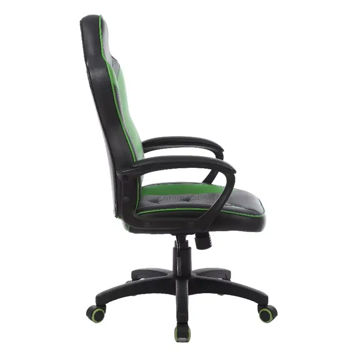 Chaise de bureau pivotante verte pour longues heures de travail