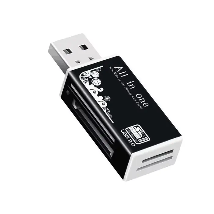 Lecteur de carte 4 Ports USB2.0 mémoire SD TF carte SDHC MMC/RS MMC TF MS/MS PRO/MS DUO M2 adaptateu
