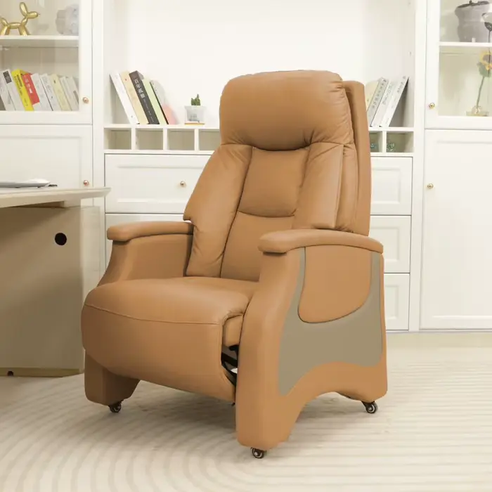 Support de cou chaise de bureau coussin en cuir luxe inclinable
