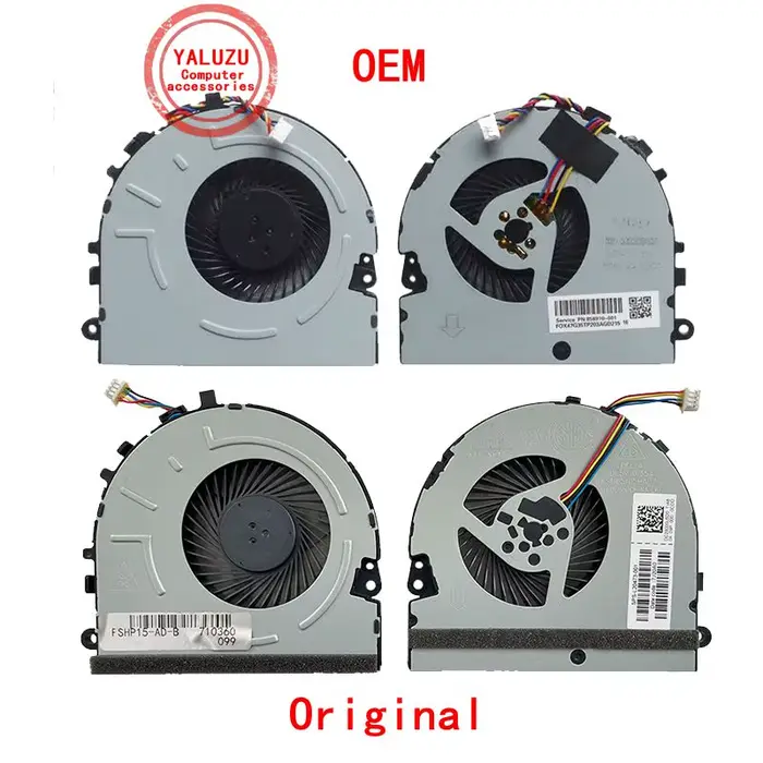Nouveau ventilateur de refroidissement de processeur pour ordinateur portable pour HP pavillon 15-DA 15-DB TPN-C135 TPN-C136 KSB05105HADZ6 DC5V 0.35A DC28000L6D0 L20473-001
