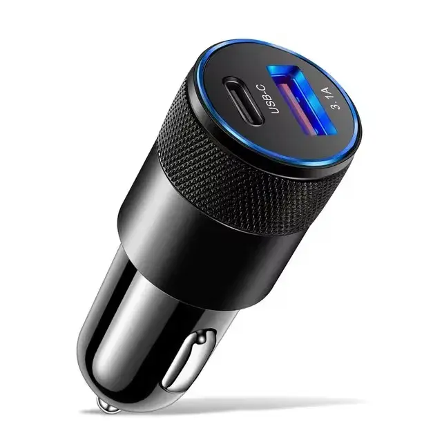 66W USB chargeur de voiture Type C adaptateur de téléphone de charge rapide pour Xiaomi Huawei PD