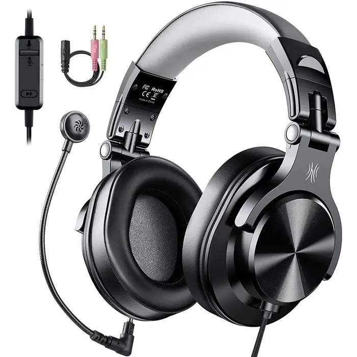 Oneodio – casque gaming de jeu filaire 3.5mm sur l'oreille avec Microphone détachable pour PC