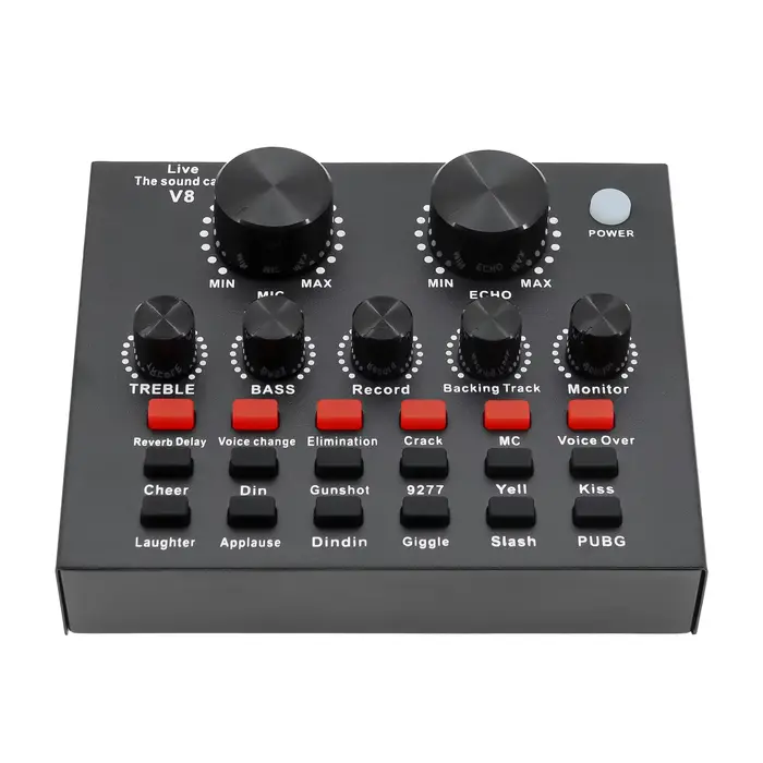 Carte son Audio V8, prise USB