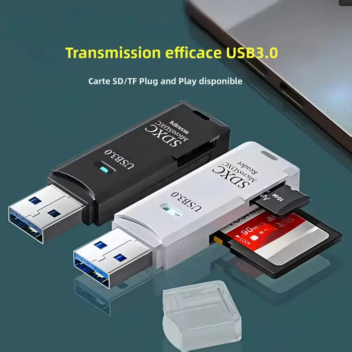 2 in 1 USB 3.0 Card Reader Micro TF sd