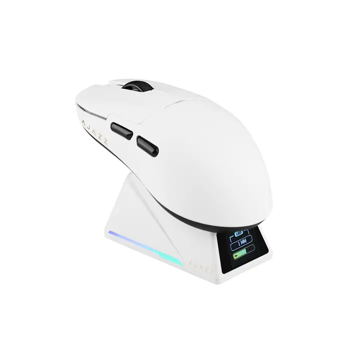Souris de jeu AJAZZ AJ159 APEX, sans fil, trois modes, avec capteur PAW3950 et base de charge magnét