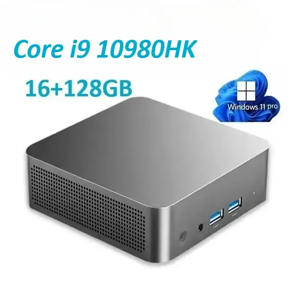 Nouveau mini PC Windows 11 Pro Core i9 10980HK 32 Go de RAM 1 To 2 To SSD WIFI 6 BT5.2 4K HD