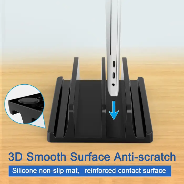 Support Vertical pour ordinateur portable pour bureau