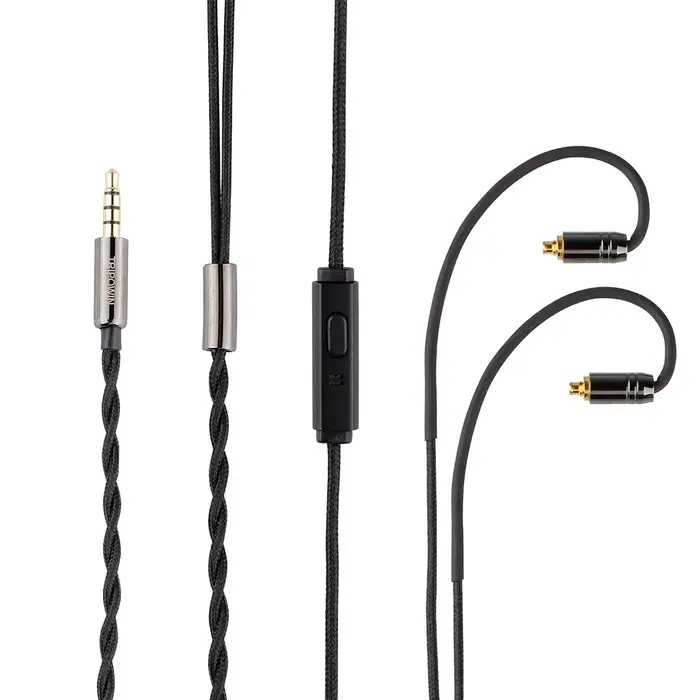 Tripowin Zombur 4N câble sans oxygène OFC haute pureté câble HiFi IEM avec micro couche extérieure e