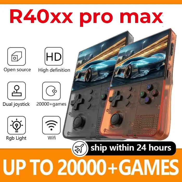 R40XX Pro Max rétro Console de jeu Portable Open Source 4.2 pouces IPS écran