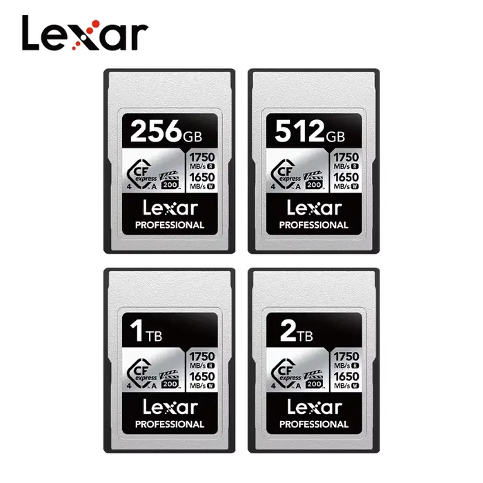 Lexar professionnel argent CFexpress 4.0 Type A carte 2 to 1 to 512GB 256GB VPG200