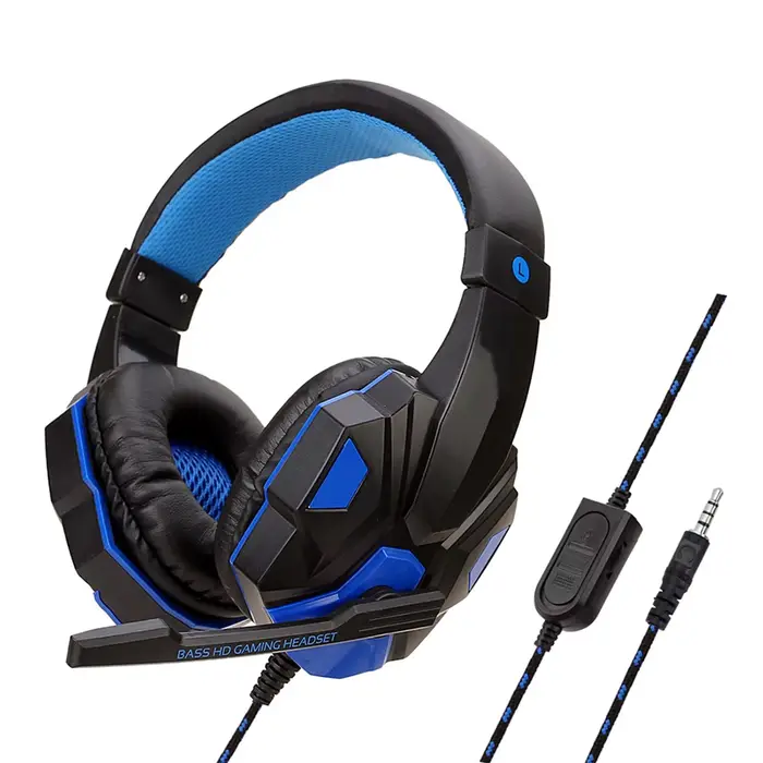 Casque de jeu filaire 3,5 mm avec microphone 120 ° Casque de jeu stéréo PC réglable pour PS4, PS5,