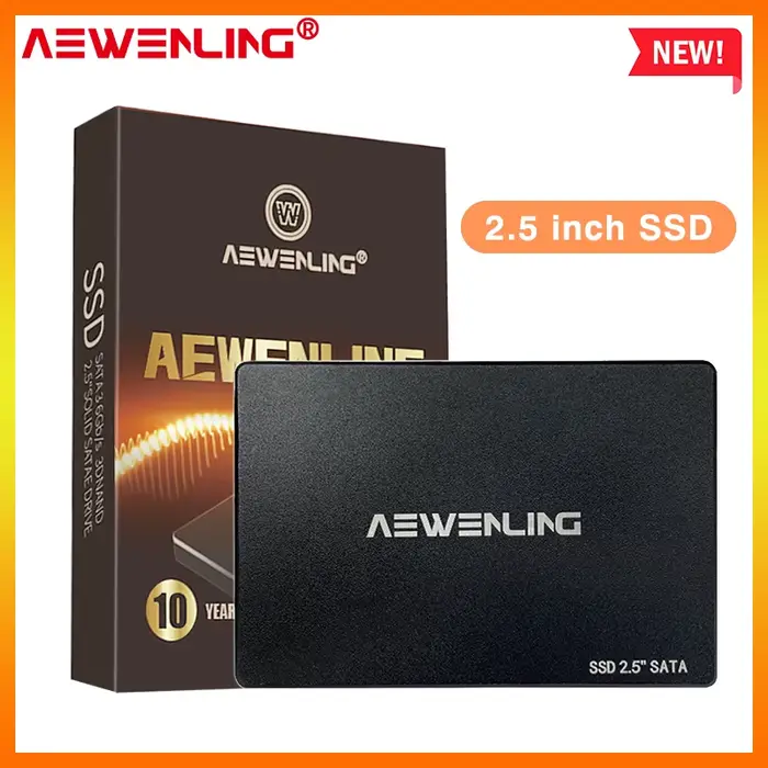 Disque Dur SSD pour Ordinateur Portable, Capacité de 60 Go, 128 Go, 256 Go, 512 Go, 480 Go, 2.5 Go,