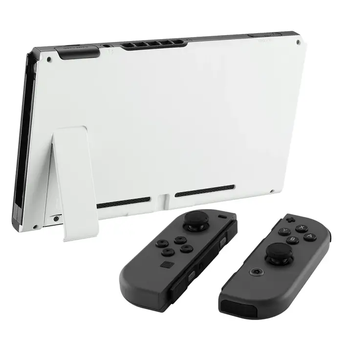 eXtremeRate DIY Remplacement Poignée Console Plaque Arrière Boîtier Coque avec Béquille pour Console